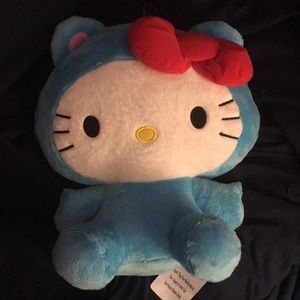 Large Blue Mouse Suit Hello Kitty Plush NWT